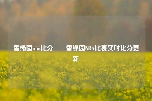 雪缘园nba比分✌️雪缘园NBA比赛实时比分更新