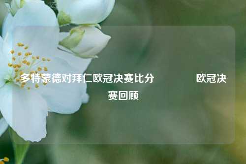 多特蒙德对拜仁欧冠决赛比分👍欧冠决赛回顾