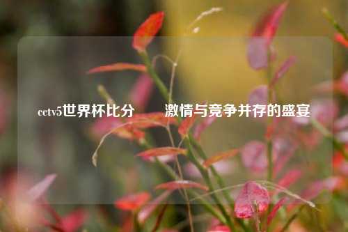 cctv5世界杯比分✌️激情与竞争并存的盛宴