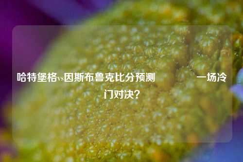 哈特堡格vs因斯布鲁克比分预测🥈一场冷门对决？