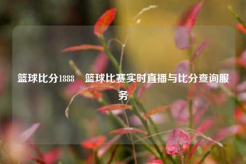 篮球比分1888⚽篮球比赛实时直播与比分查询服务