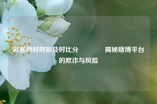 彩客网时时彩及时比分🏀揭秘赌博平台的欺诈与风险