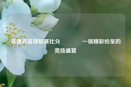 菲律宾篮球联赛比分🏀一场精彩纷呈的竞技盛宴