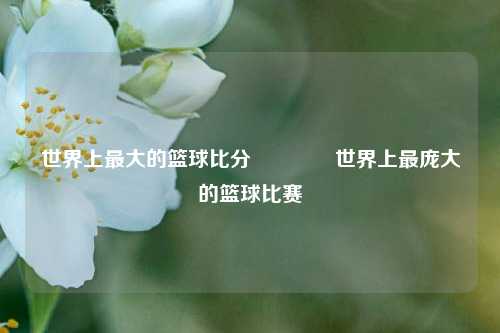 世界上最大的篮球比分🏅世界上最庞大的篮球比赛