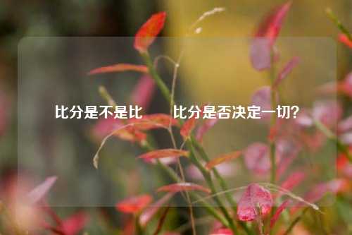 比分是不是比✌️比分是否决定一切？