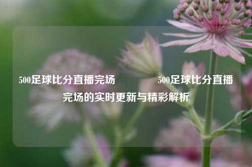 500足球比分直播完场👈500足球比分直播完场的实时更新与精彩解析