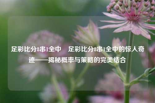 足彩比分8串1全中⚾足彩比分8串1全中的惊人奇迹——揭秘概率与策略的完美结合